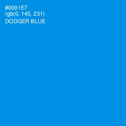 #0091E7 - Dodger Blue Color Image